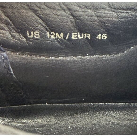 Vince Mens Navy Suede Perforated Leather Loafer Sneaker White Soles US 12M 46 EU - Picture 7 of 9